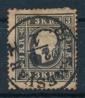 O 1858 Fekete 3kr I. Típus "TEMESVÁR" - Sonstige & Ohne Zuordnung