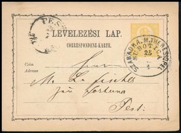 ~1871 2kr Díjjegyes Levelezőlap "SZABADKA.M.THERESIOPEL / SUBOTICA" (Gudlin 400 P) - Sonstige & Ohne Zuordnung