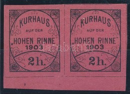 ** 1903 Hohe Rinne IV 2f Vágott ívszéli Pár - Sonstige & Ohne Zuordnung