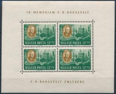 * 1947 Roosevelt 12f Egyenes Képállású Kisív - Sonstige & Ohne Zuordnung