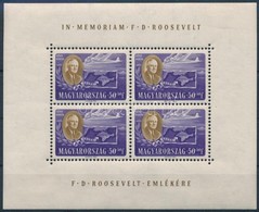 * 1947 Roosevelt 50f Egyenes Képállású Kisív - Sonstige & Ohne Zuordnung