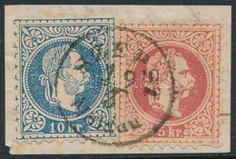 1867 5kr + 10kr "SZEPSI Moldau" (Gudlin 500 Pont) - Sonstige & Ohne Zuordnung