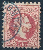 O 1867 5kr Kék "(RIMAS)ZOMBAT" (Gudlin 500 Pont) - Other & Unclassified