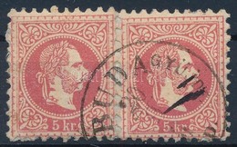 1867 2 X 5kr "BUDA (1SŐ LEV.GYŰJDE) (IND)" - Autres & Non Classés