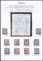 O 1871 Kőnyomat 25kr Típustanulmány, 10 Db Bélyeg Közte Szép Színek és Jobb Bélyegzések / Mi 6 Type Study, 10 Stamps Wit - Autres & Non Classés