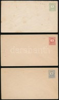 1874 3 Db Használatlan Boríték Sorozat 3kr V. Vízjellel(hajtott, Foltos / Folded, Stained), 5kr I, Vízjellel (hajtott, L - Autres & Non Classés