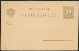 1896 Használatlan 2kr Díjjegyes Milleniumi Levelezőlap A Díjjegyben Lemezhibákkal. - Autres & Non Classés