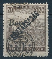 ** 1919 Arató 20f Elcsúszott Felülnyomással, Bodor Vizsgálójellel - Autres & Non Classés