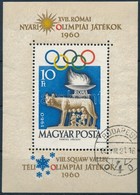 O 1960 Római Olimpia Blokk Elsőnapi Bélyegzéssel - Autres & Non Classés