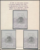 ** 1987 Bélyegnap (60.) 3 Db Blokk Nyomási Eltérésekkel - Autres & Non Classés