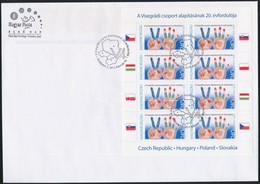 2011 A Visegrádi Csoport Kisív FDC-n, Névérték 1.920.- - Autres & Non Classés