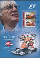 2010 25 éves A Formula1 Magyar Nagydíj Bélyegpár Emléklapon - Sonstige & Ohne Zuordnung