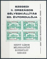 ** 1998 Szegedi II. Országos Bélyegkiállítás 80. évfordulójára Emlékív - Sonstige & Ohne Zuordnung