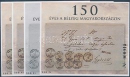 ** 2000/8 150 éves A Bélyeg Magyarországon 4 Db-os Garnitúra Azonos Sorszámmal (20.000) - Sonstige & Ohne Zuordnung