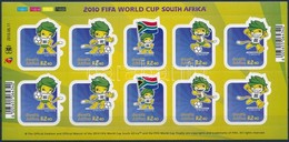 ** 2010 Futball Világbajnokság, Dél-Afrika öntapadós Kisív, Football World Cup, South Africa Self-adhesive Mini Sheet Mi - Other & Unclassified