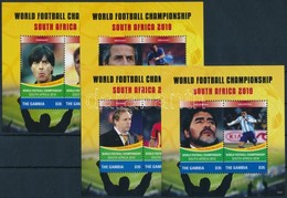 ** 2010 Labdarúgó-világbajnokság, Dél-Afrika Sor + Blokksor, Football World Cup, South Africa Set + Blockset Mi 6306-632 - Sonstige & Ohne Zuordnung