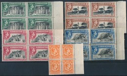 ** 1938 Mi 107A, 108B, 109B, 110CX, 111C, 112D, 113C, 114C, 115C, 116D, 117A ívszéli Négyes Tömbökben - Autres & Non Classés