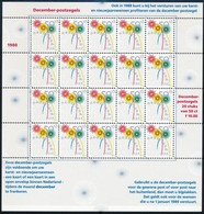 ** 1988 Karácsony, December Kisív, Christmas, December Mini Sheet Mi 1356 - Autres & Non Classés
