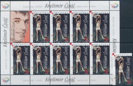 ** 2005 Kresimir Cósic Bélyeg + Kisív, Kresimir Cósic Stamp + Mini Sheet Mi 730 - Sonstige & Ohne Zuordnung