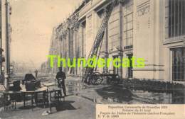 CPA BRUXELLES EXPOSITION UNIVERSELLE 1910 SINISTRE FACADE DES HALLES DE L'INDUSTRIE - Expositions Universelles
