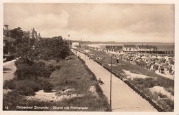 ZINNOWITZ Usedom 1942 " Strand Mit Promenade " Frankierter Bedarf > Braunschweig - Zinnowitz