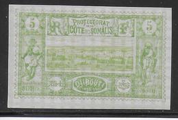 COTE DES SOMALIS - 1902 - YVERT N° 27 * MLH (CHARNIERE TRES LEGERE)- COTE = 16 EUROS - Unused Stamps