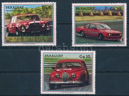 ** 1987 Autók Sor + Kisív (2 Záróérték Kisívben), Cars Set + Mini Sheet (2 Closing Values In Mini Sheet) Mi 4091-4093 +  - Sonstige & Ohne Zuordnung