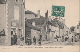 PRAUTHOY - LE BUREAU DE POSTE - LE CENTRE DU VILLAGE - BELLE CARTE TRES ANIMEE - COMMERCES - BOVINS DANS LA RUE - TOP !! - Prauthoy