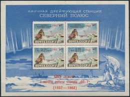 ** 1962 25 éves Az Első Sodródó Kutatási állomás "Nordpol 1" Blokk Mi 30 (apró Gyártási Gumihibák / Gum Disturbance) - Sonstige & Ohne Zuordnung