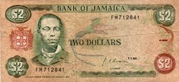JAMAICA-GIAMAICA  2 DOLLAR 1990 P-69 CIRCOLATED - Jamaique