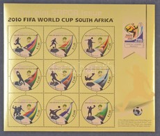 ** 2010 Futball Világbajnokság, Dél-Afrika Kisív, Football World Cup, South Africa Mini Sheet Mi 815-823 - Autres & Non Classés
