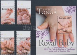 ** 2013 Royal Baby - A Kis Trónörökös ívszéli Sor + Blokk - Sonstige & Ohne Zuordnung