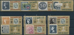 ** 1966 Nemzetközi Bélyegkiállítás, Kairó Vágott Sor, International Stamp Exhibition, Cairo Imperforated Set Mi 55-64 - Sonstige & Ohne Zuordnung