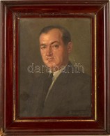 Zilahi Pogány Lajos (1873-?): Férfi Portré. Olaj (besötétedett), Fatábla, Jelzett, Keretben, 27×19 Cm - Sonstige & Ohne Zuordnung
