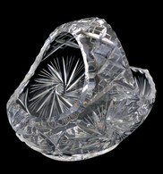 Kristály Kosár. Hibátlan. 19 Cm - Glas & Kristall