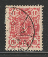Finland - 1890 - Rare - ( Coat Of Arms - 10p ) - As Scan - Used Stamps