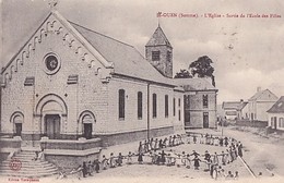 SAINT OUEN       EGLISE. SORTIE DE L ECOLE DES FILLES  .  LA RONDE - Saint Ouen