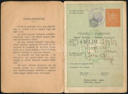 1930 Magyar Királyság által Kiállított útlevél, Fénykép Nélkül / Hungarian Passport Without Photo - Ohne Zuordnung
