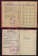 Cca 1947 MKP Tagsági Igazolványok Rákosi Mátyás és Biszku Béla Bélyegzett Aláírásaival - Ohne Zuordnung