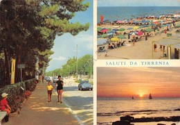Cartolina Tirrenia Vedute Spiaggia  (Pisa) - Pisa