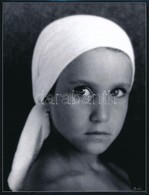 Balás István (1945- ): Kislány, Művészi Fotóprint, Jelzett, 25x19 Cm - Autres & Non Classés