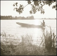 Cca 1939 Thöresz Dezső (1902-1963) Békéscsabai Gyógyszerész és Fotóművész Hagyatékából 2 Db Vintage Negatív (Csónakos, K - Sonstige & Ohne Zuordnung