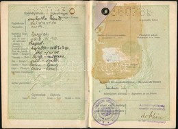 1932 Izraelita Hölgy útlevele Román Vízummal - Sonstige & Ohne Zuordnung