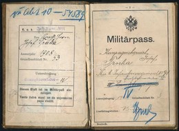 1908 K. U. K. Katonai Igazolvány (K.u.k. Militärpass Infanterieregiment 1=91) - Sonstige & Ohne Zuordnung