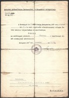 1935 Főhadnagyi Rendfokozat Adományozásáról Szóló Igazolás - Other & Unclassified