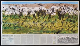 1988 Mount Everest Térkép, Reprint, 1: 50 000, National Geographic Society, Ca. 57x91 Cm - Sonstige & Ohne Zuordnung