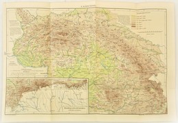 Cca 1900 A Kárpátok Térképe, Kiadja: Posner Károly Lajos és Fia, 31×46 Cm - Sonstige & Ohne Zuordnung