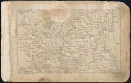 1804 Comitatus Posoniensis, Rézmetszetű Térkép, Tervezte: Ján Matej Korabinszky (1740-1811), Javított, Foltos, 12×19 Cm - Sonstige & Ohne Zuordnung