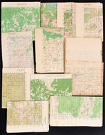 Cca 1958-1969 Kuba 10 Db Térkép, 1:50000, Vegyes állapotban - Sonstige & Ohne Zuordnung