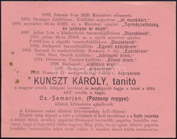 1902 Állatpreparátor Kétoldalas Hirdetménye - Ohne Zuordnung